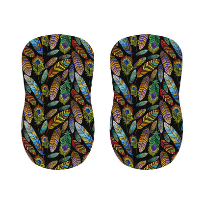 Vintage Feather Pattern Print Bar Stool Covers