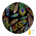 Vintage Feather Pattern Print Basketball