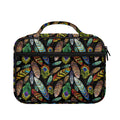 Vintage Feather Pattern Print Briefcase Bible Bag