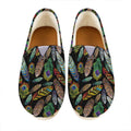 Vintage Feather Pattern Print Casual Shoes