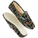 Vintage Feather Pattern Print Casual Shoes