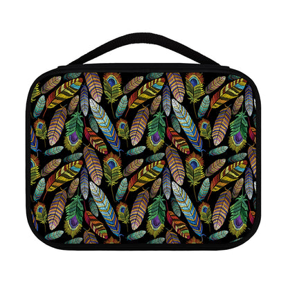 Vintage Feather Pattern Print Classic Bible Case