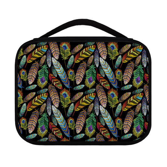 Vintage Feather Pattern Print Classic Bible Case