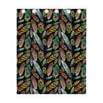 Vintage Feather Pattern Print Curtain