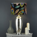 Vintage Feather Pattern Print Drum Lamp Shade