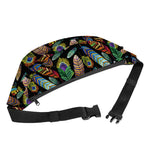 Vintage Feather Pattern Print Fanny Pack