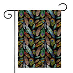 Vintage Feather Pattern Print House Flag