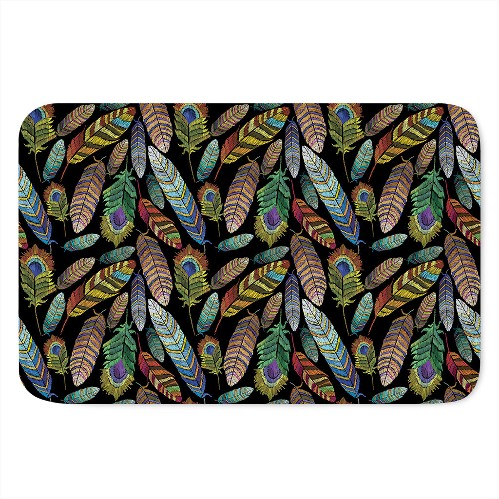 Vintage Feather Pattern Print Indoor Door Mat