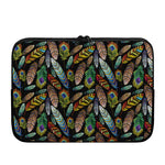Vintage Feather Pattern Print Laptop Sleeve