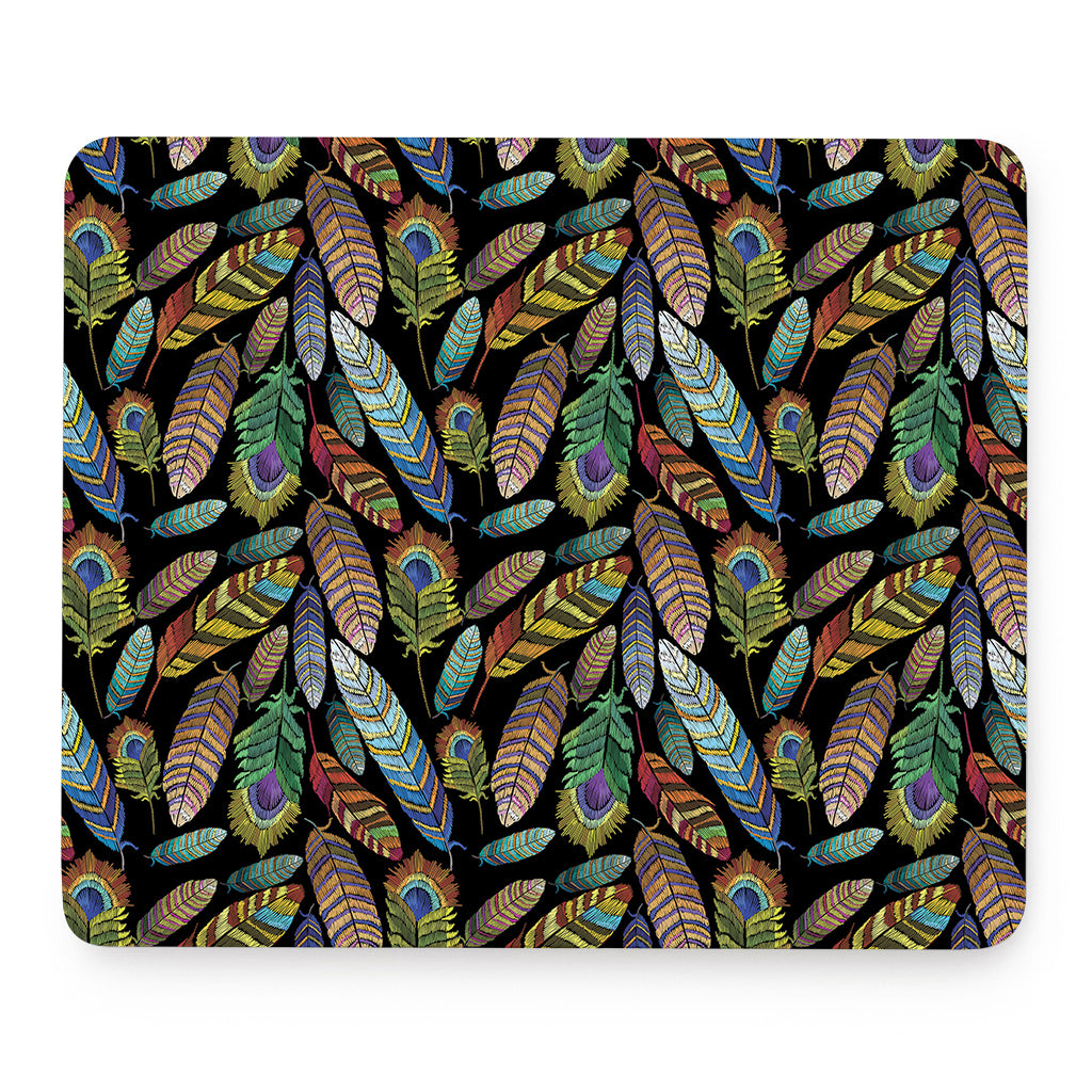 Vintage Feather Pattern Print Mouse Pad