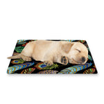 Vintage Feather Pattern Print Pet Cooling Mat Cover
