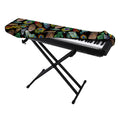 Vintage Feather Pattern Print Piano Keyboard Cover