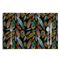 Vintage Feather Pattern Print Placemat