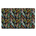 Vintage Feather Pattern Print Polyester Doormat