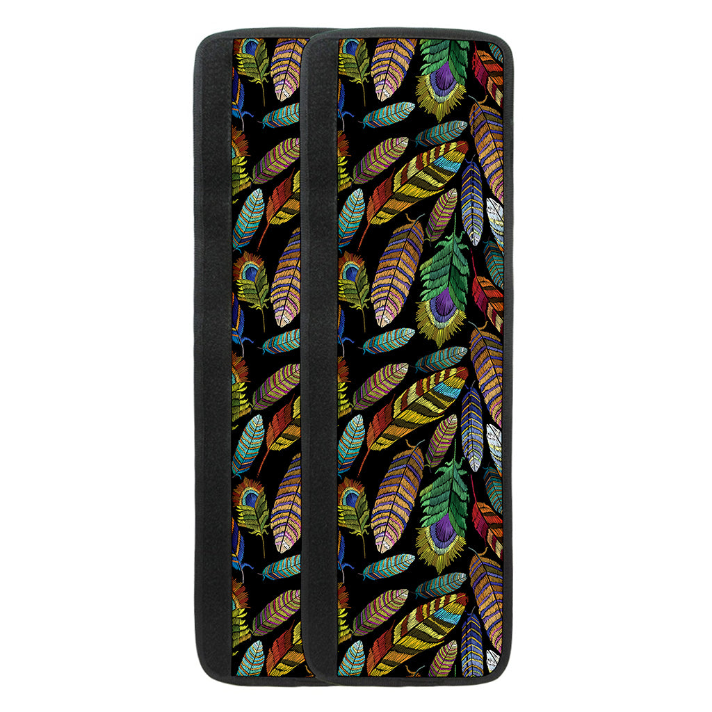 Vintage Feather Pattern Print Refrigerator Handle Covers
