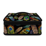 Vintage Feather Pattern Print Small Lunch Bag