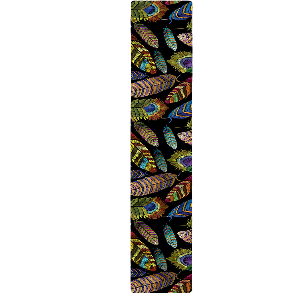 Vintage Feather Pattern Print Table Runner
