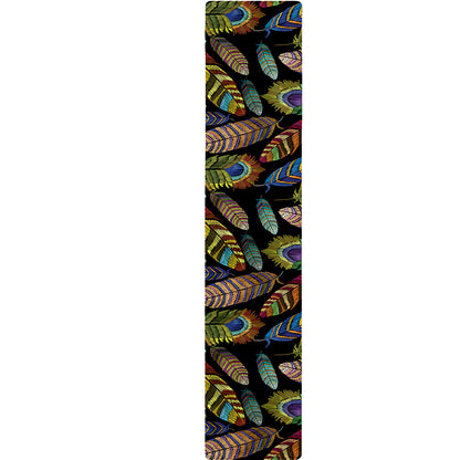 Vintage Feather Pattern Print Table Runner
