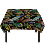 Vintage Feather Pattern Print Tablecloth
