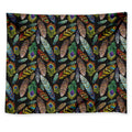 Vintage Feather Pattern Print Tapestry