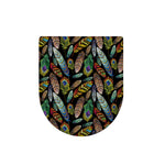 Vintage Feather Pattern Print Toilet Lid Cover