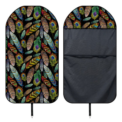 Vintage Feather Pattern Print Waterproof Car Seat Cover