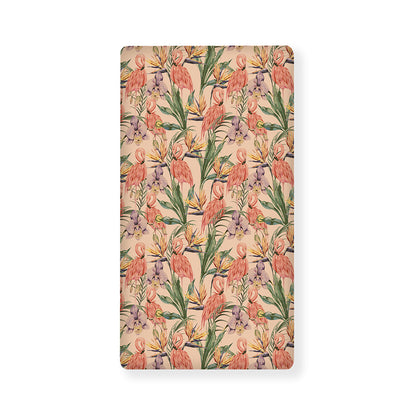 Vintage Flamingo Pattern Print Baby Crib Sheet