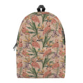 Vintage Flamingo Pattern Print School Backpack