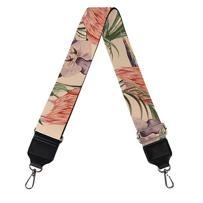 Vintage Flamingo Pattern Print Bag Strap
