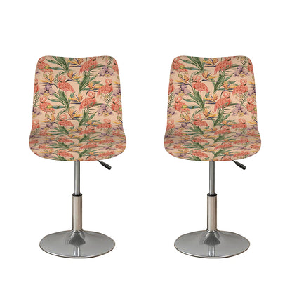 Vintage Flamingo Pattern Print Bar Stool Covers