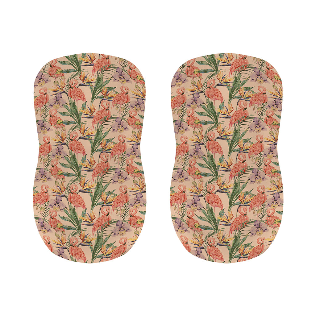 Vintage Flamingo Pattern Print Bar Stool Covers