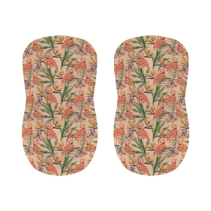 Vintage Flamingo Pattern Print Bar Stool Covers