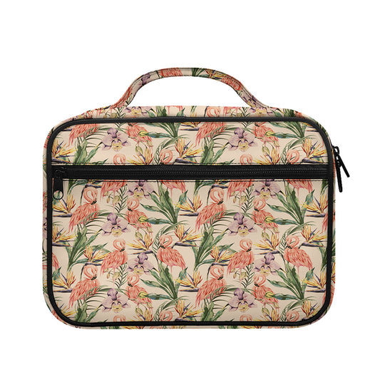 Vintage Flamingo Pattern Print Briefcase Bible Bag