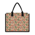 Vintage Flamingo Pattern Print Canvas Tote Bag
