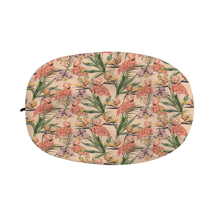 Vintage Flamingo Pattern Print Car Side Mirror Covers