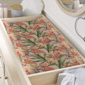 Vintage Flamingo Pattern Print Changing Pad Cover