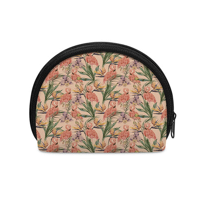 Vintage Flamingo Pattern Print Coin Purse