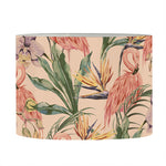 Vintage Flamingo Pattern Print Drum Lamp Shade