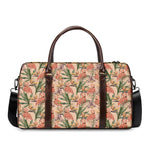 Vintage Flamingo Pattern Print Duffle Bag
