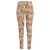 Vintage Flamingo Pattern Print High-Waisted Pocket Leggings