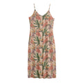 Vintage Flamingo Pattern Print Jersey Midi Cami Dress