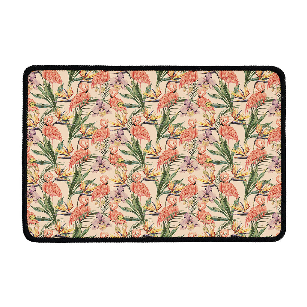 Vintage Flamingo Pattern Print Kitchen Mat