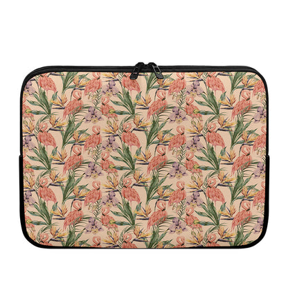 Vintage Flamingo Pattern Print Laptop Sleeve