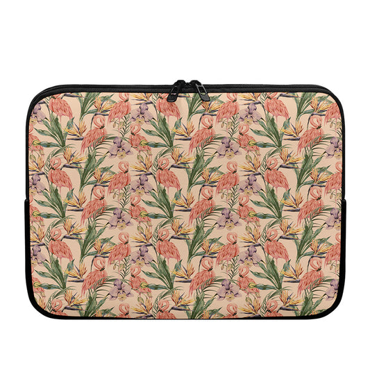 Vintage Flamingo Pattern Print Laptop Sleeve