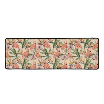 Vintage Flamingo Pattern Print Long Kitchen Mat