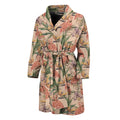 Vintage Flamingo Pattern Print Men's Bathrobe