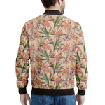 Vintage Flamingo Pattern Print Men's Bomber Jacket
