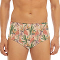 Vintage Flamingo Pattern Print Men's Triangle Swim Briefs