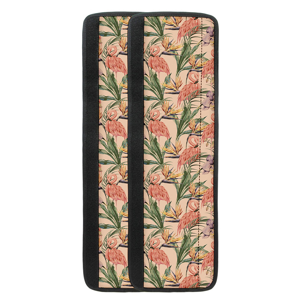 Vintage Flamingo Pattern Print Refrigerator Handle Covers