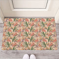 Vintage Flamingo Pattern Print Rubber Doormat